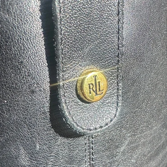 Ralph Lauren Masika Black Leather Riding Boot-8 - Picture 2 of 5